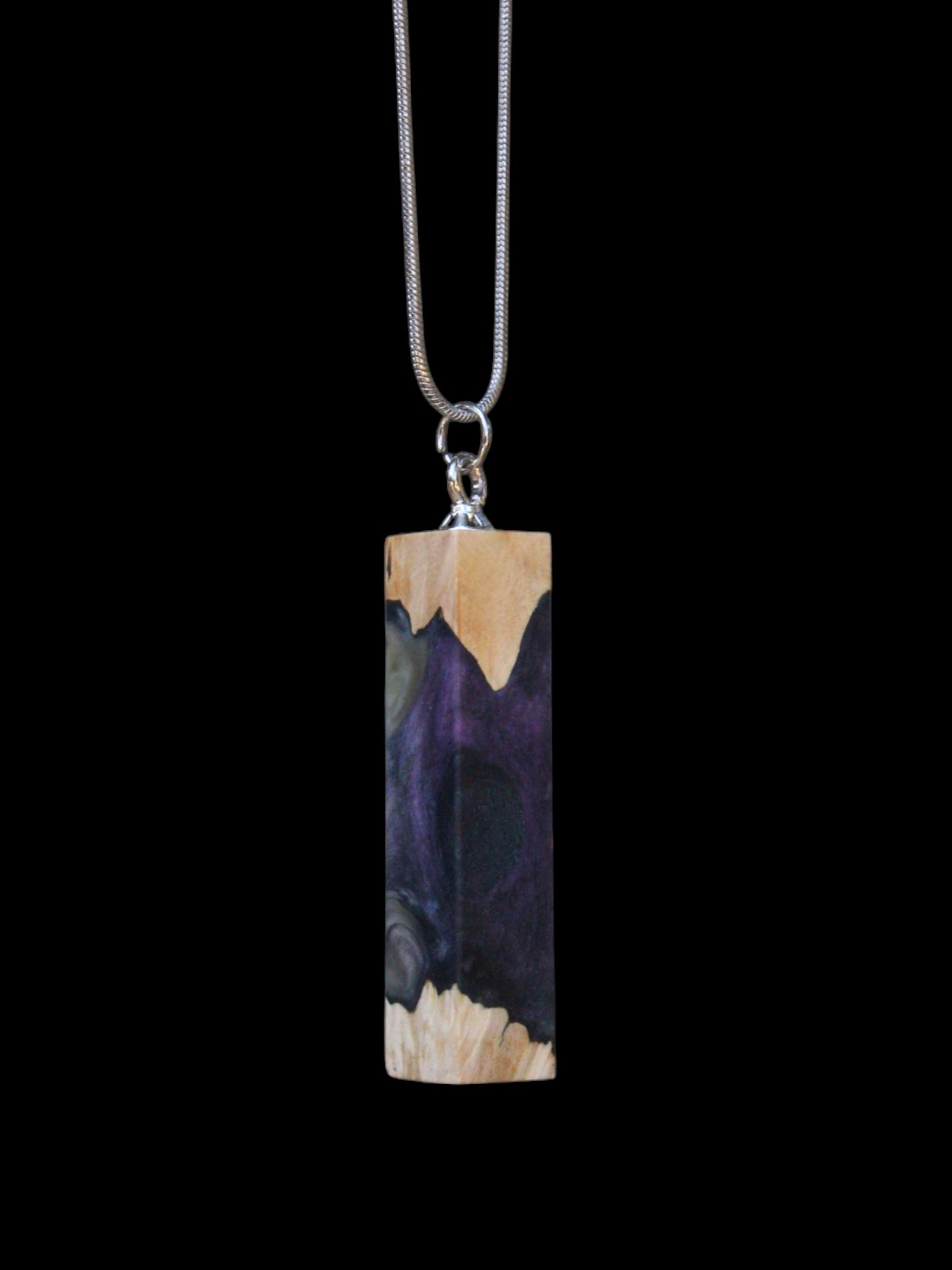 WOOD & EPOXY VERTICAL PENDANT